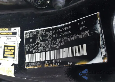 2016 Toyota Sienna L 7 Passenger z USA, uszkodzony, nr VIN 5TDZK3DC7GS729787